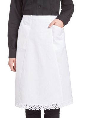 Leiber Damen Halbschürze 02/80/01 Weiß