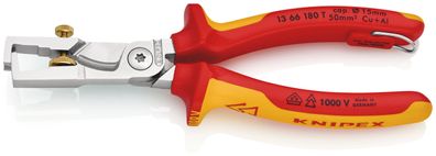 KNIPEX 13 66 180 T StriXÂ® Abisolierzangen mit Kabelschere isoliert mit Mehrkomponent