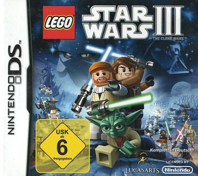 Lego Star Wars 3 The Clone Wars Nintendo DS DS Lite DSi 3DS 2DS