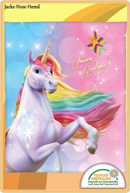 Unicorn Einhorn Fleecedecke Kuscheldecke Decke Rosa Regenbogen Gr: 130x160cm NEU