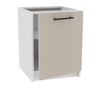 Unterschrank 60cm Kaschmir-Weiß SOFT CLOSE, SIENA, LINDA, PURE LINE