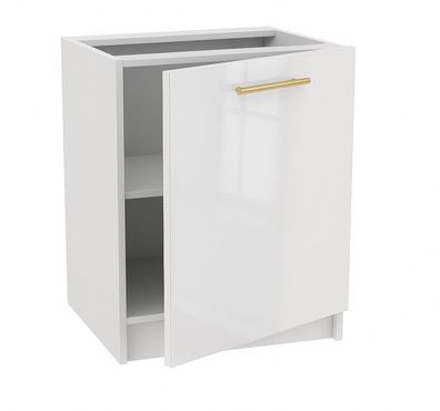 Unterschrank 60cm Weiß Hochglanz SOFT CLOSE, SIENA, LINDA, PURE LINE