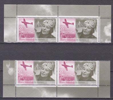 BRD 2010 postfrisch alle vierer Ecken MiNr. 2814 Rekordfluges von Elly Beinhorn