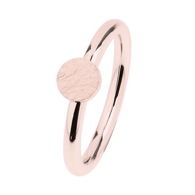 Ernstes DESIGN Damen Ring R473 Edelstahl rosé vergoldet