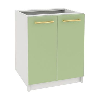 Unterschrank 60cm mit 2 Türen Salbeigrün SOFT CLOSE, LINDA, PURE LINE