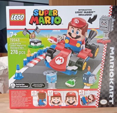 3-10 LEGO Mario Kart - Interaktiver Mario & Standard-Kart (72043)