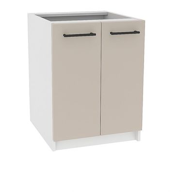 Unterschrank 60cm mit 2 Türen Kaschmir SOFT CLOSE, LINDA, PURE LINE