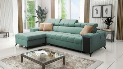 Best For Home - Ecksofa GREG I Maxi mit Schlaffunktion, 2 Bettkästen & USB-Anschluss