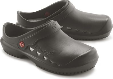 Schu'zz Schuzz Damen Clog Berufsschuhe PROTEC Femme uni Noir anthracite &amp;