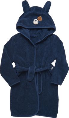 Pippi Babywear Kinder Bademantel Organic Bath Robe Dress Blues