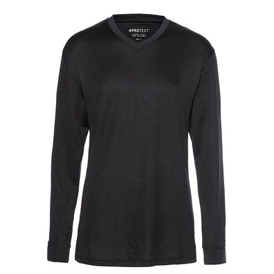 4PROTECT Textilfaser Langarm-Shirt Austin Schwarz