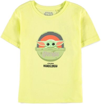 The Mandalorian - The Child Girls Short Sleeved T-shirt Yellow