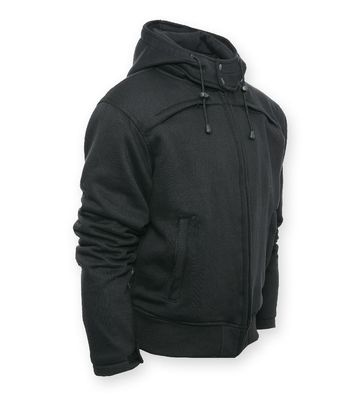 Bores Motorrad Aramid-Hoodie Safety 4 Sommer Schwarz