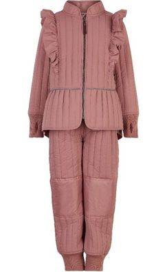 En Fant Kinder Schneeanzug Solid 90801-Old Rose