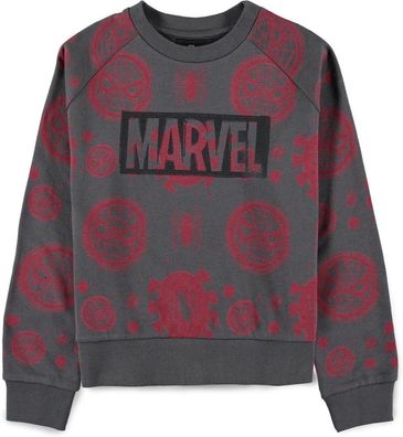 Spider-man - Girls Crew Sweater Black