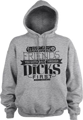 South Park Wade Through The Dicks Hoodie Heather-Grey