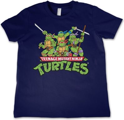 Teenage Mutant Ninja Turtles Teeange Mutant Ninja Turtles Distressed Group Kids