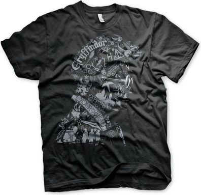Harry Potter Wordings and Symbols T-Shirt Black