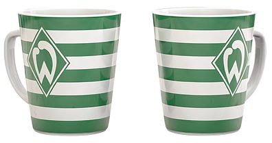 SV Werder Bremen Tasse Streifen