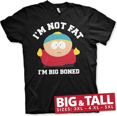 South Park I'm Not Fat I'm Big Boned Big &amp; Tall T-Shirt Black