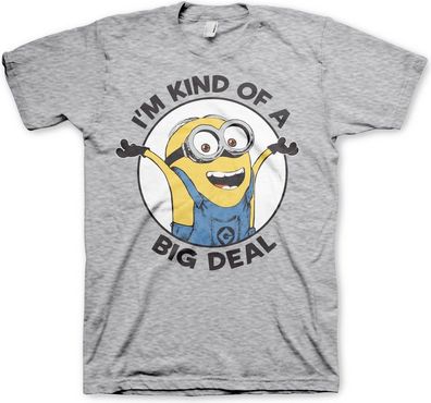Minions I'm Kind Of A Big Deal T-Shirt Heather-Grey
