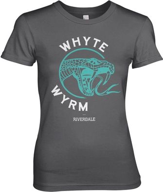 Riverdale Whyte Wyrm Girly Tee Damen T-Shirt Dark-Grey