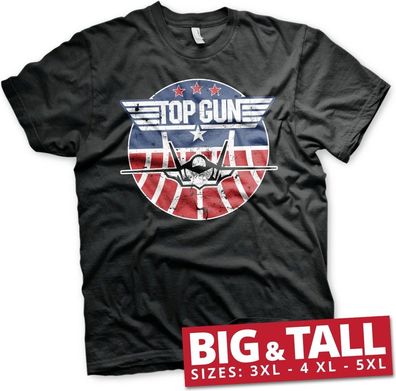 Top Gun Tomcat Big &amp; Tall T-Shirt Black