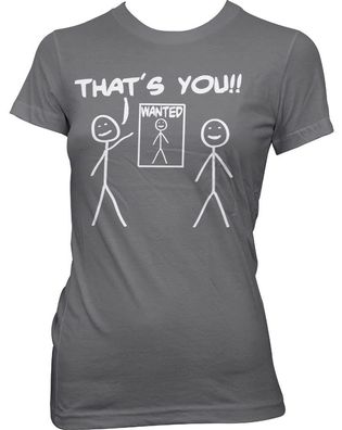 Hybris That's You Wanted Girly T-Shirt Damen Dark-Grey