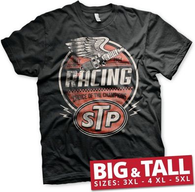 STP Vintage Racing Big &amp; Tall T-Shirt Black