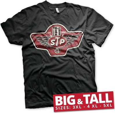 STP Piston Emblem Big &amp; Tall T-Shirt Black