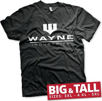 Batman Wayne Industries Logo Big &amp; Tall T-Shirt Black