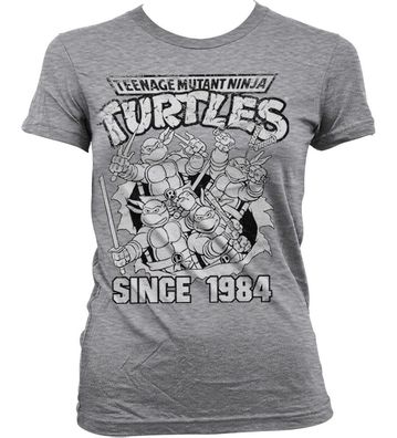Teenage Mutant Ninja Turtles TMNT Distressed Since 1984 Girly Tee Damen T-Shirt