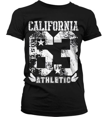 Hybris California 63 Athletic Girly T-Shirt Damen Black