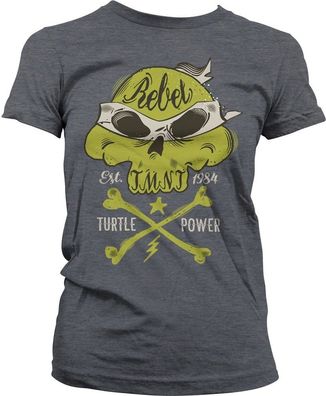 Teenage Mutant Ninja Turtles TMNT Rebel Turtle Power Girly Tee Damen T-Shirt