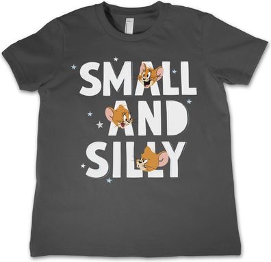 Tom &amp; Jerry Small and Silly Kids T-Shirt Kinder Dark-Grey