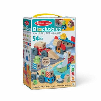 Melissa & Doug - Blockables Fahrzeuge Spielset