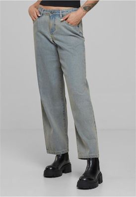 Urban Classics Damen Ladies Mid Waist 90's Jeans TB7127