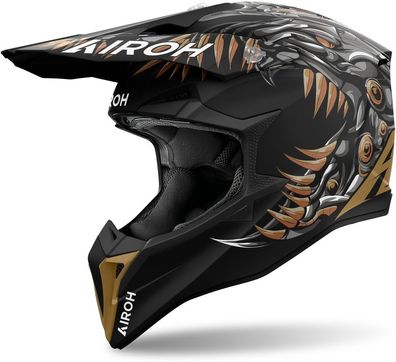 Airoh Crosshelm Helmet Wraaap Cyborg Matt 57-25013
