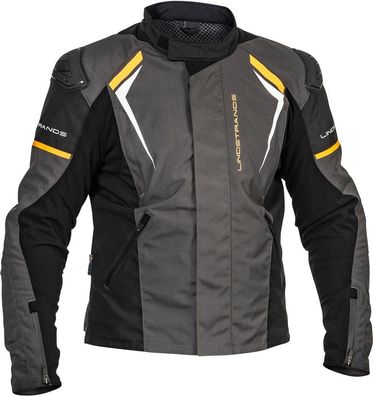 Lindstrands Motorrad Jacke Textile Jacket Sandvik Black/Orange 720-23060308