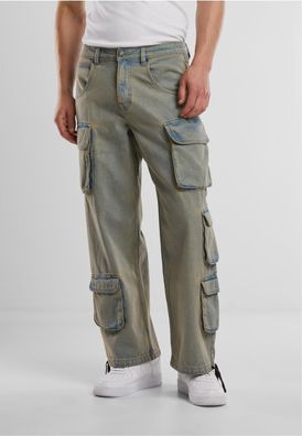 Urban Classics Cargojeans Multi Pocket Denim Cargo TB7322