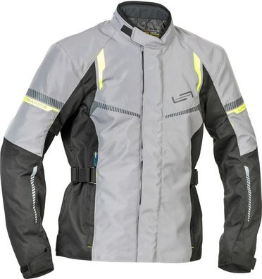 Lindstrands Motorrad Jacke Textile Jacket Backafall Grey/Black 720-24065090