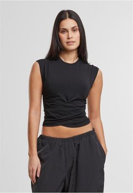 Urban Classics Damen Ladies Cropped Wrapped Top TB7450