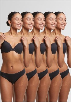 Urban Classics Damen Ladies Basic Cotton Slip 5-Pack TB7658C