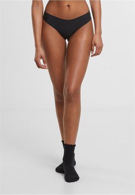 Urban Classics Damen Slips Ladies Lasercut Brazilian 3-Pack TB7663B