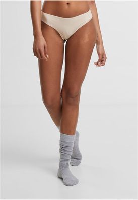 Urban Classics Damen Slips Ladies Lasercut Brazilian 3-Pack TB7663B
