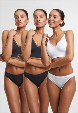 Urban Classics Damen Ladies Rip Slip 3-Pack TB7665B