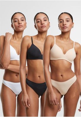 Urban Classics Damen Ladies Bonded Tanga 3-Pack TB7669B