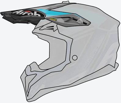Airoh Helmzubehör Aviator 3 Peak League Blue Gloss 57-9-AV3LE18F
