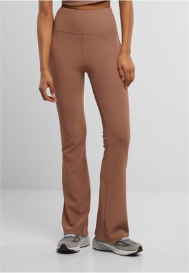 UC Yoga Damen Ladies Flared Leggings Rib TB7801