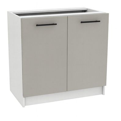 Unterschrank 80cm Grau-Weiß Matt SOFT CLOSE, SIENA, LINDA, PURE LINE